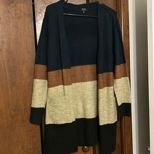 Modern Canvas - Color Block Cardigan - Size Medium